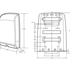 Scott Slimfold Folded Towel Dispenser (34830), White, Compact, One-At-A-Time Manual Dispensing, 9.8