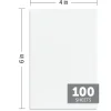 Scratch Pads, 4" x 6", Unruled, Glued Tops, 100 Sheets, Pack Of 12