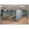 Screenflex Portable Room Partition Divider, 72"H x 157"W, Gray