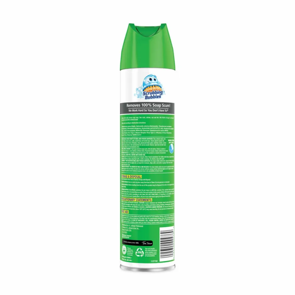 Scrubbing Bubbles Disinfectant Restroom Cleaner II, Rain Shower Scent, 25 oz Aerosol Spray