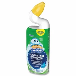 Scrubbing Bubbles Power Stain Destroyer Toilet Bowl Disinfectant, Rainshower Scent, 24 oz Bottle