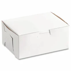SCT White One-Piece Non-Window Bakery Boxes, 6.25 x 3.75 x 2.13, White, Paper, 250/Bundle