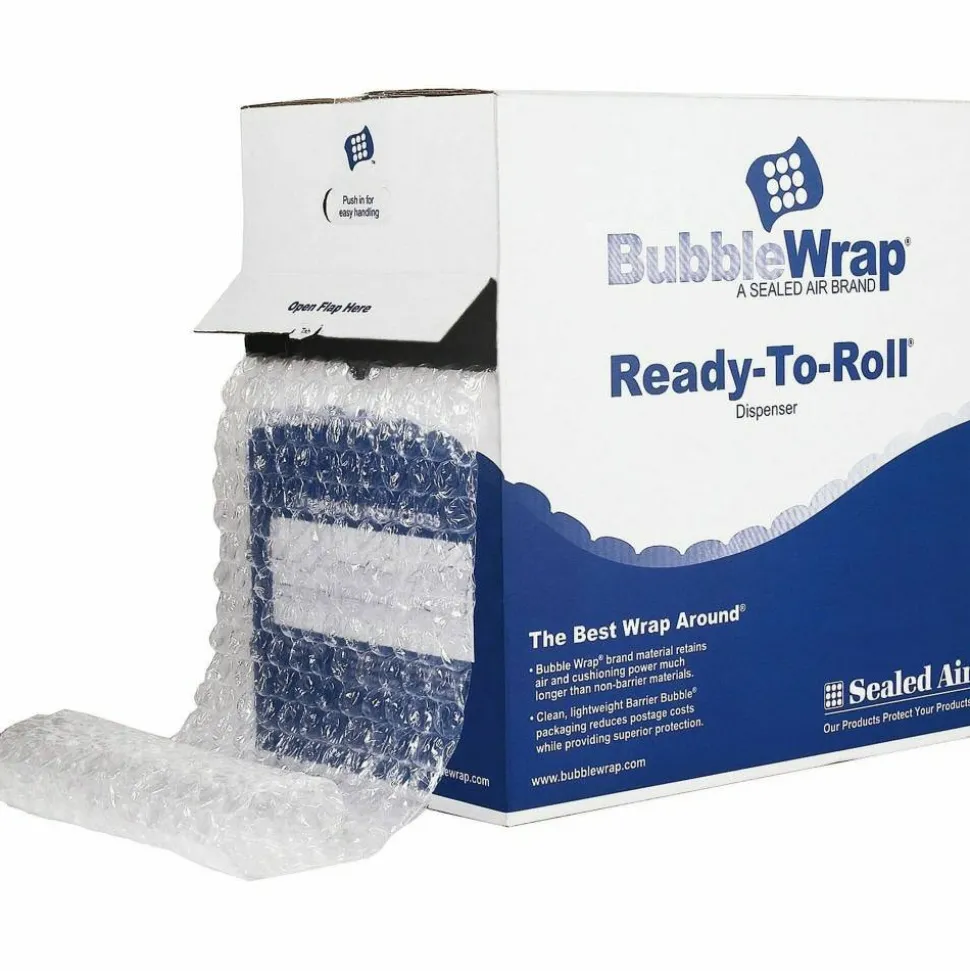 Sealed Air AirCap Cellular Cushioning Bubble Wrap, 12" x 100', Clear