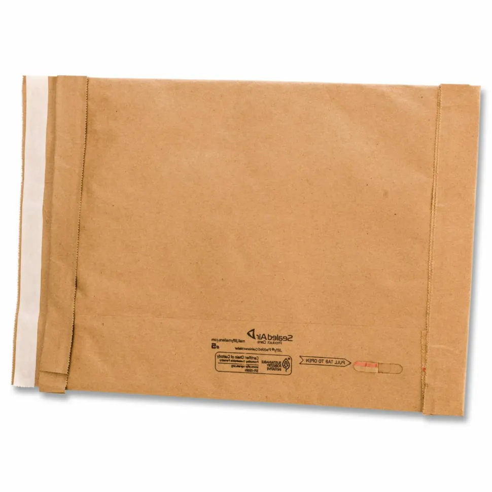 Sealed Air Jiffy Self-Seal Padded Mailers, Size #0, 6" x 10", Satin Gold, Pack Of 250