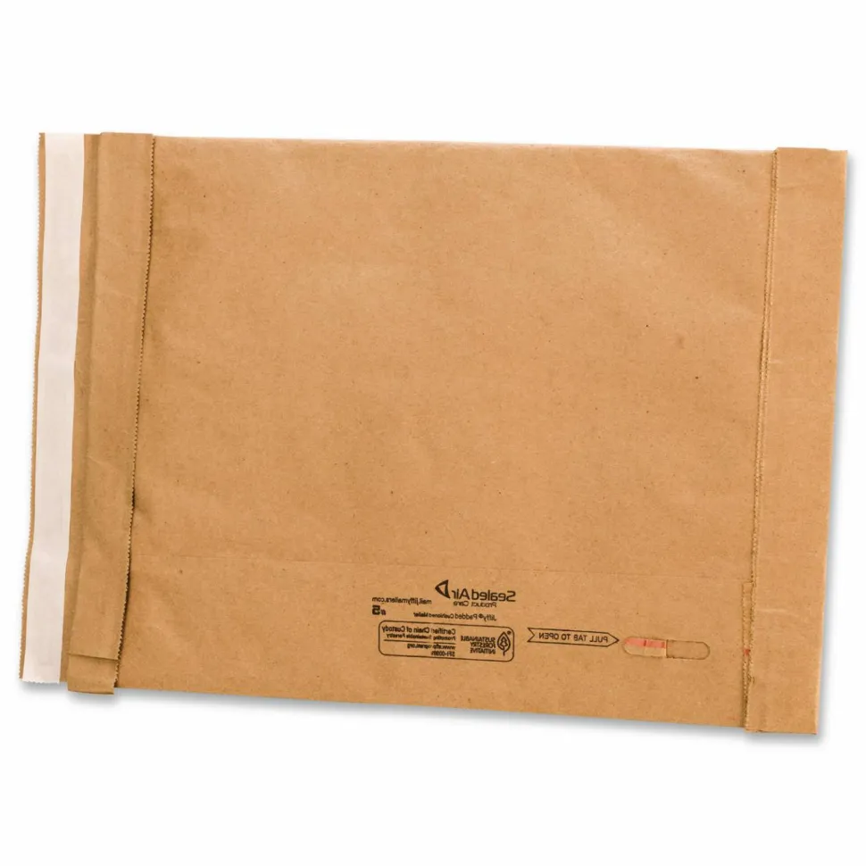 Sealed Air Jiffy Self-Seal Padded Mailers, Size #5, 10 1/2" x 16", Satin Gold, Pack Of 25