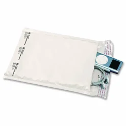 Sealed Air Jiffy TuffGard Self-Seal Cushioned Mailer,#5, Barrier Bubble Air Cell Cushion, Self-Adhesive Closure, 10.5 x 16, White, 25/CT