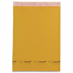 Sealed Air Self-Seal Bubble Mailers, 7 1/4" x 12", Kraft, Case Of 100