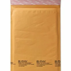 Sealed Air Self-Seal Bubble Mailers, 8 1/2" x 12", Kraft, Case Of 100