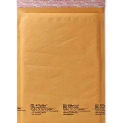 Sealed Air Self-Seal Bubble Mailers, 14 1/4" x 20", Kraft, Case Of 50
