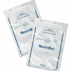 SecurIT Tamper Evident Deposit Bag, Plastic, 9" x 12", White, 100/Pack
