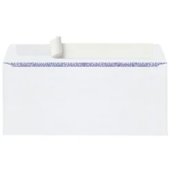 #10 Security Envelopes, Double Window, 4-1/8" x 9-1/2", Clean Seal, White, Box Of 250