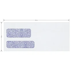 #10 Security Envelopes, Double Window, 4-1/8