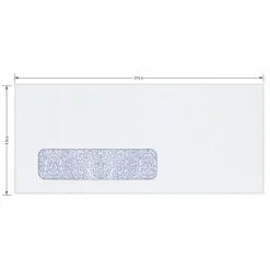 #10 Security Envelopes, Left Window, 4-1/8