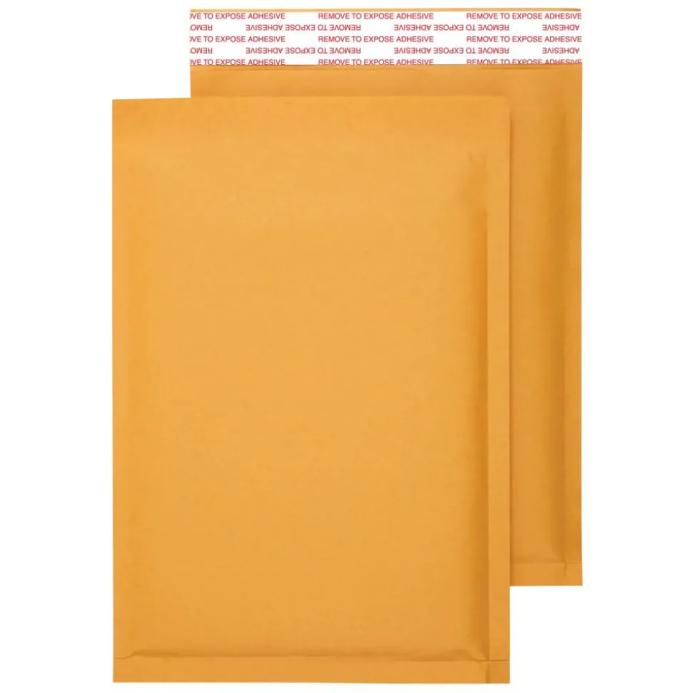 Self-Sealing Bubble Mailers, Size 2, 8 1/2" x 11", Pack Of 12