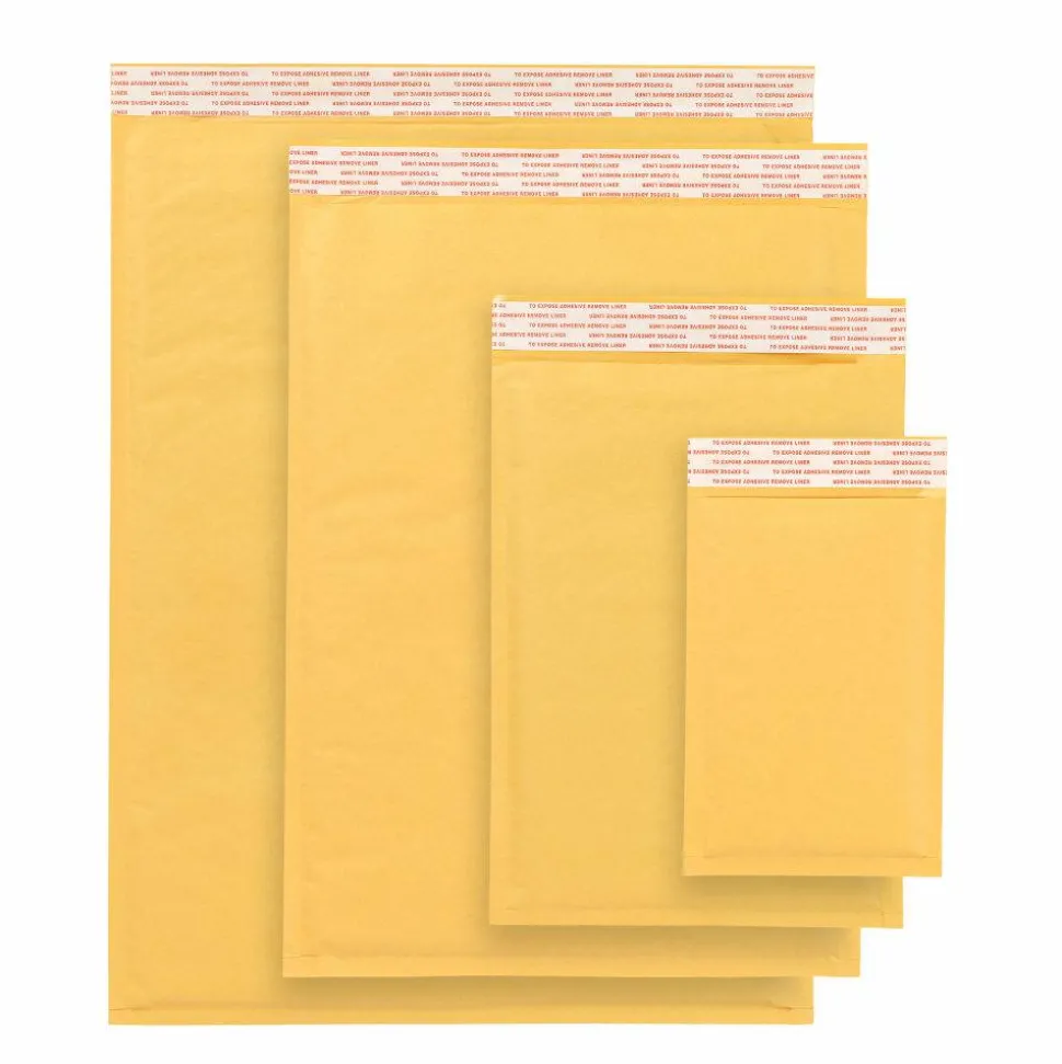 Self-Sealing Bubble Mailers, Size 5, 10 1/2" x 15 1/8", Box Of 100