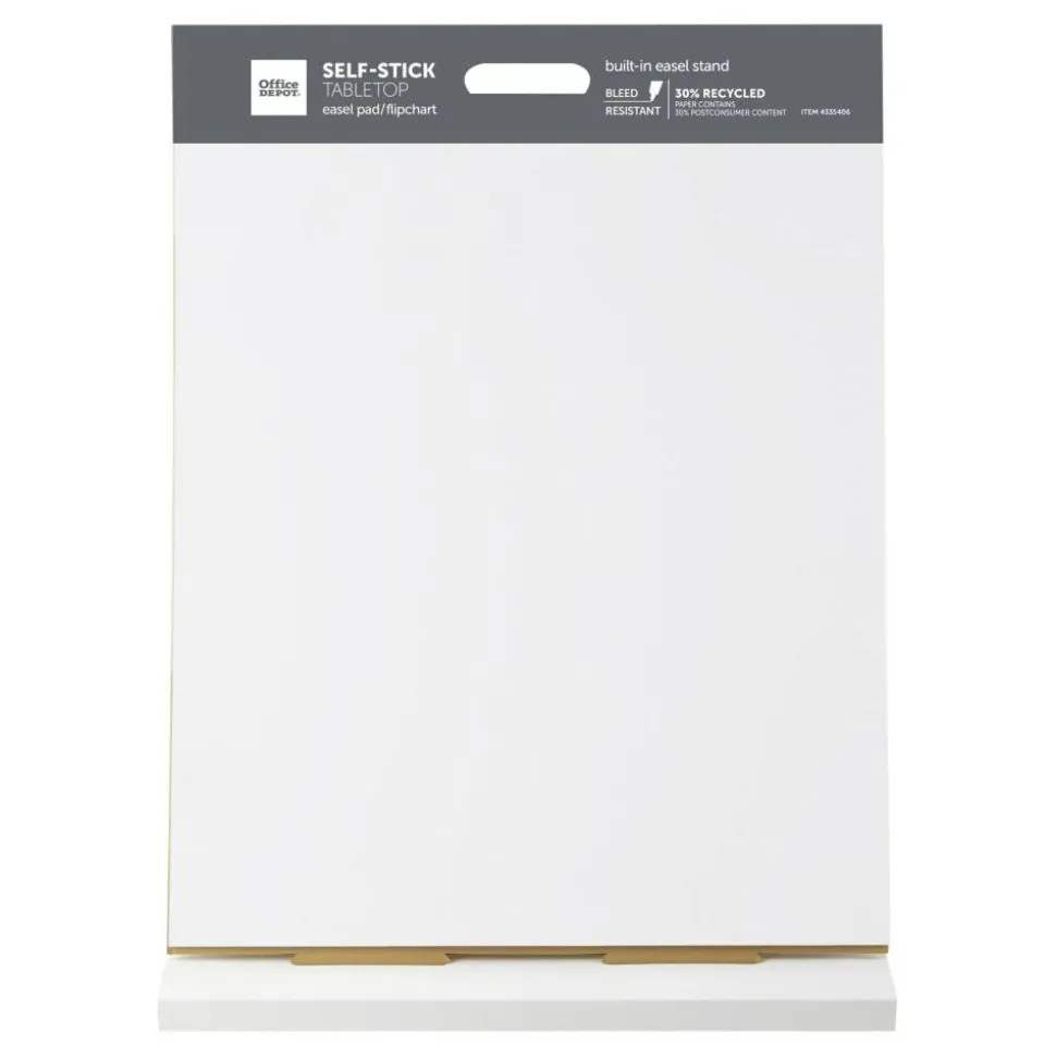 Self-Stick Tabletop Easel Pad, 20" x 23", 20 Sheets, 30% Recycled, White