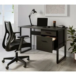 Sensi Mesh/Fabric Low-Back Task Office Chair, Black, BIFMA Compliant