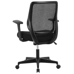 Sensi Mesh/Fabric Low-Back Task Office Chair, Black, BIFMA Compliant