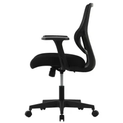 Sensi Mesh/Fabric Low-Back Task Office Chair, Black, BIFMA Compliant