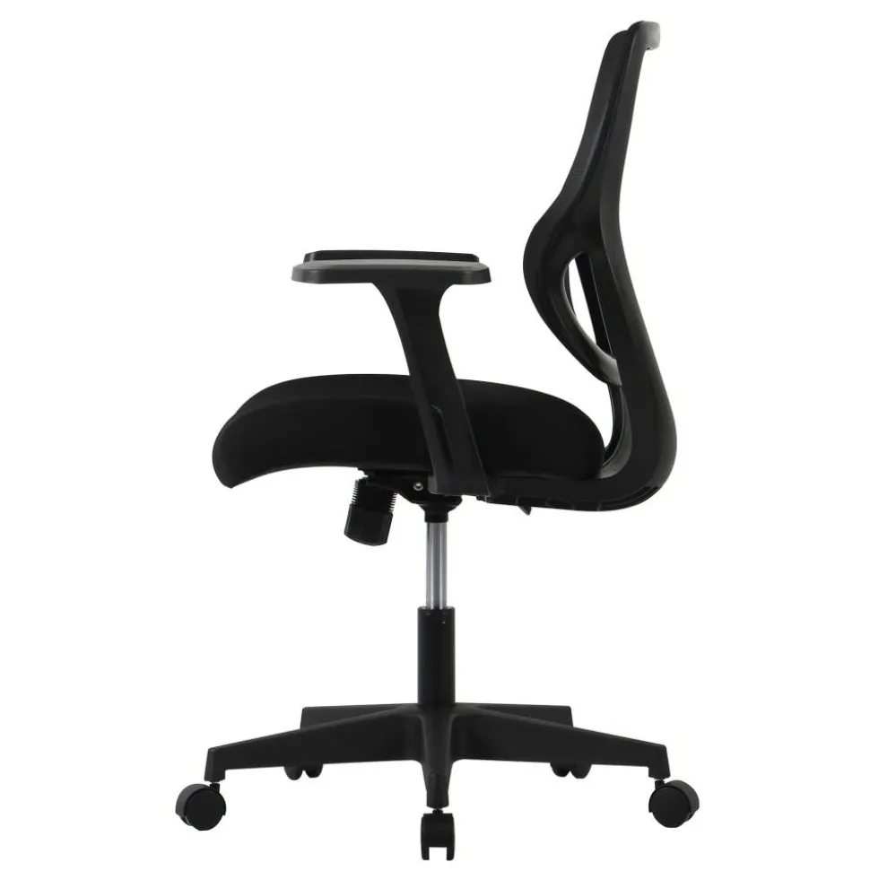 Sensi Mesh/Fabric Low-Back Task Office Chair, Black, BIFMA Compliant