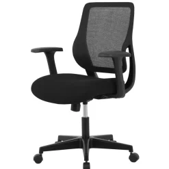 Sensi Mesh/Fabric Low-Back Task Office Chair, Black, BIFMA Compliant