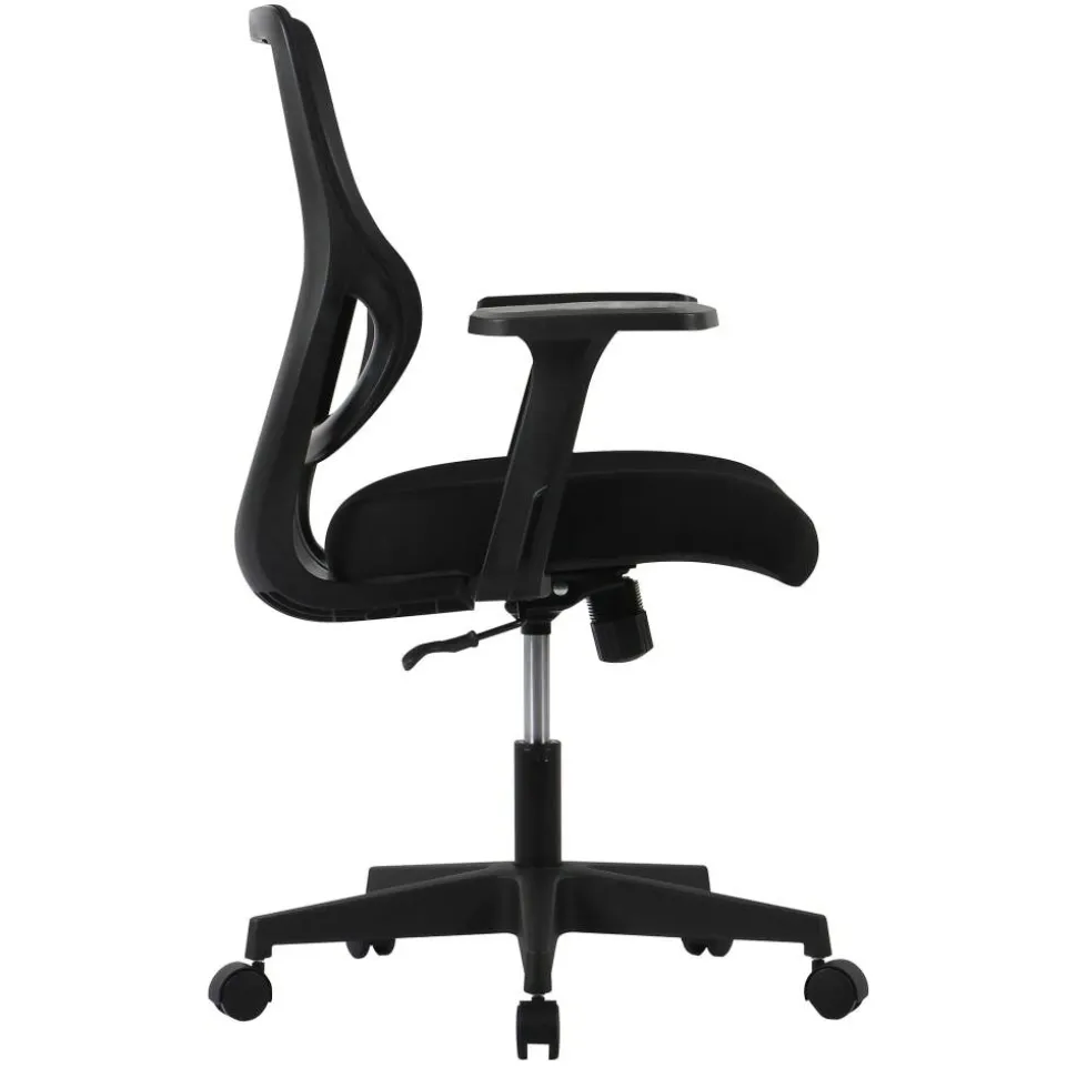 Sensi Mesh/Fabric Low-Back Task Office Chair, Black, BIFMA Compliant