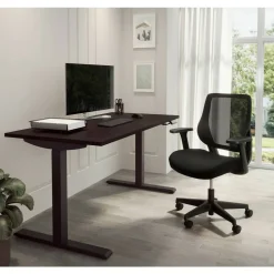 Sensi Mesh/Fabric Low-Back Task Office Chair, Black, BIFMA Compliant