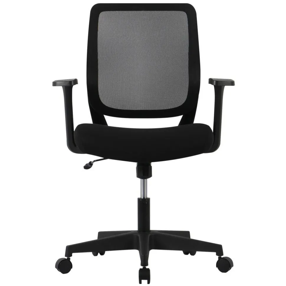 Sensi Mesh/Fabric Low-Back Task Office Chair, Black, BIFMA Compliant