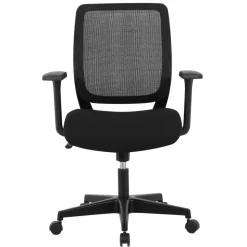 Sensi Mesh/Fabric Low-Back Task Office Chair, Black, BIFMA Compliant