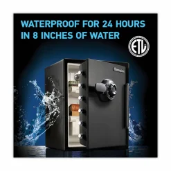 Sentry Safe Fire-Safe with Combination Access, 2 cu ft, 18.6w x 19.3d x 23.8h, Black