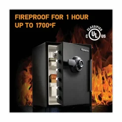 Sentry Safe Fire-Safe with Combination Access, 2 cu ft, 18.6w x 19.3d x 23.8h, Black