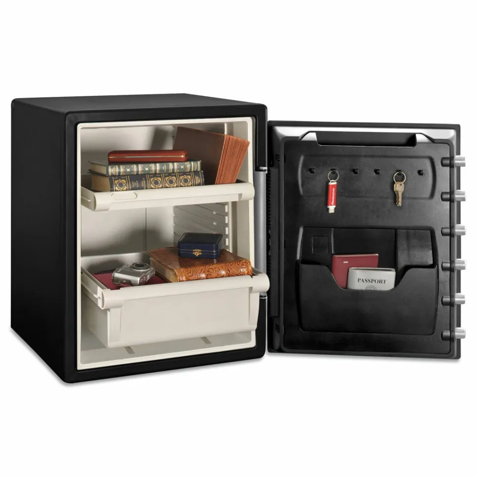 Sentry Safe Fire-Safe with Combination Access, 2 cu ft, 18.6w x 19.3d x 23.8h, Black