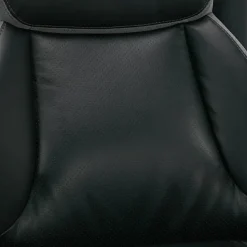 Serta Smart Layers Brinkley Ergonomic Bonded Leather High-Back Executive Office Chair, Black/Silver