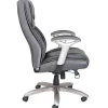 Serta Smart Layers Jennings Big & Tall Ergonomic Bonded Leather High-Back Executive Office Chair, Black/Slate