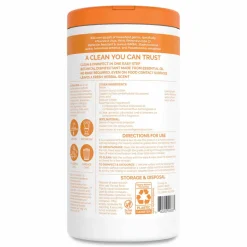 Seventh Generation Disinfecting Wipes, Lemongrass Scent, 70 Wipes Per Canister, Pack Of 6 Canisters