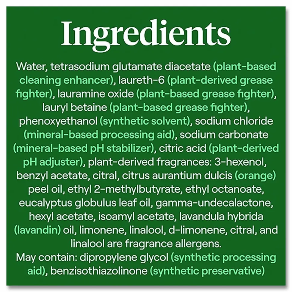 Seventh Generation Foaming Dish Spray, Mandarin Orange Scent, 16 oz Bottle