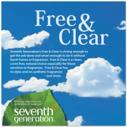 Seventh Generation Free & Clear Laundry Detergent Packs, Unscented, Pack Of 45