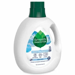 Seventh Generation Natural Liquid Laundry Detergent, Fragrance-Free, 135 oz Bottle, 4/Carton
