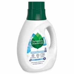 Seventh Generation Natural Liquid Laundry Detergent, Fragrance-Free, 45 oz Bottle, 6/Carton