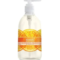 Seventh Generation Natural Liquid Hand Wash Soap, Mandarin Orange/Grapefruit Scent, 12 Oz Bottle