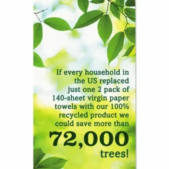 Seventh Generation 100% Recycled Paper Kitchen Towel Rolls, 2-Ply, 11 x 5.4, 140 Sheets/Roll, 6 Rolls/Pack