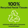 Seventh Generation 100% Recycled Facial Tissue, 2-Ply, White, 85 Sheets/Box