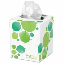 Seventh Generation 100% Recycled Facial Tissue, 2-Ply, White, 85 Sheets/Box
