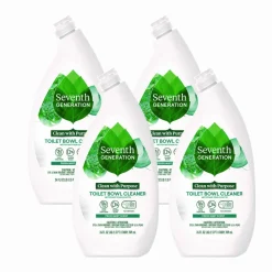 Seventh Generation Toilet Bowl Cleaner, Fresh Mint Scent, 24 oz Bottle, 4/Carton