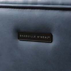 Shaquille O'Neal Maximos Big & Tall Ergonomic Vegan Leather High-Back Executive Office Chair, Blue/Silver, BIFMA Compliant