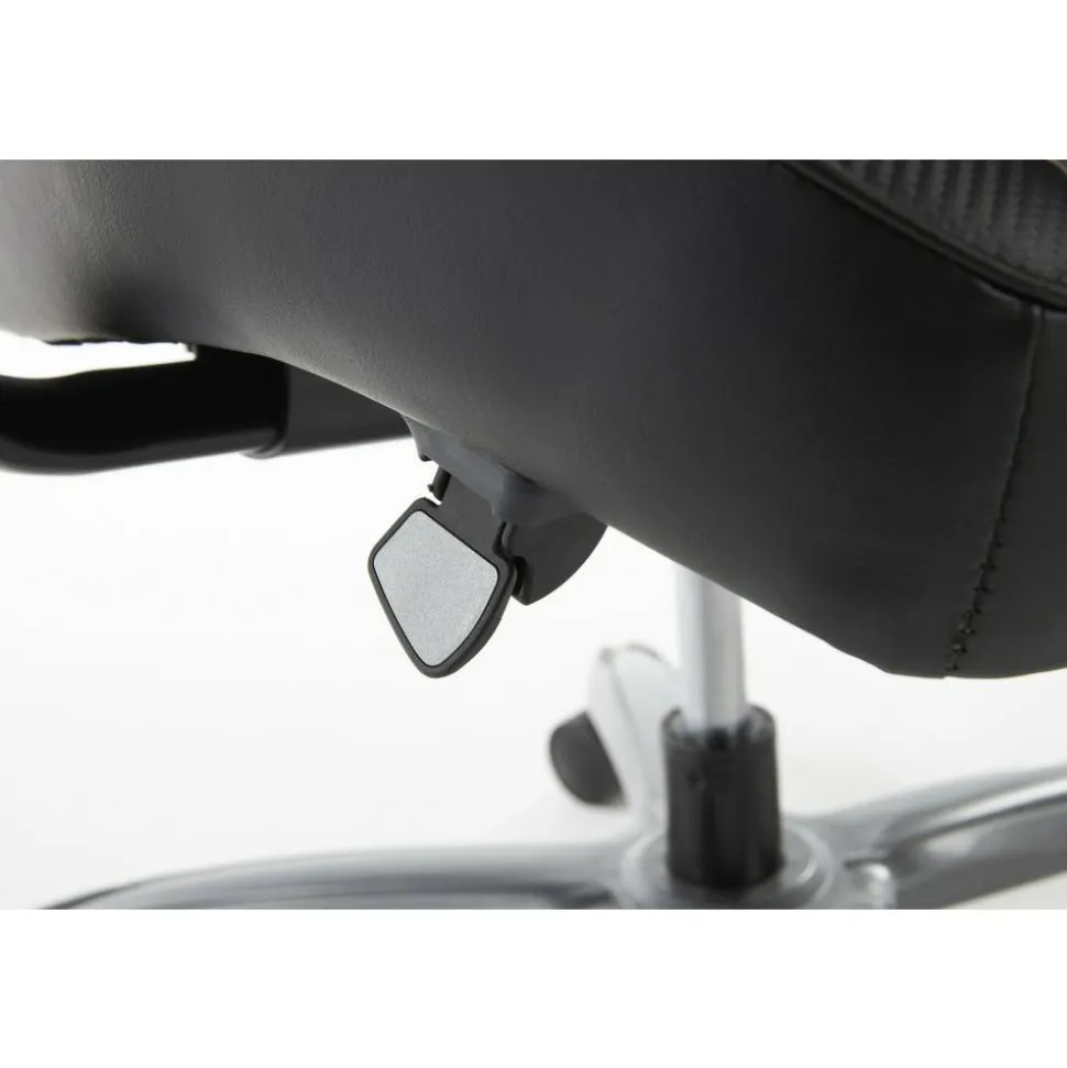Shaquille O'Neal Zephyrus Ergonomic Bonded Leather High-Back Executive Office Chair, Black