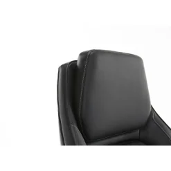 Shaquille O'Neal Zephyrus Ergonomic Bonded Leather High-Back Executive Office Chair, Black