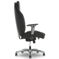 Shaquille O'Neal Zephyrus Ergonomic Bonded Leather High-Back Executive Office Chair, Black