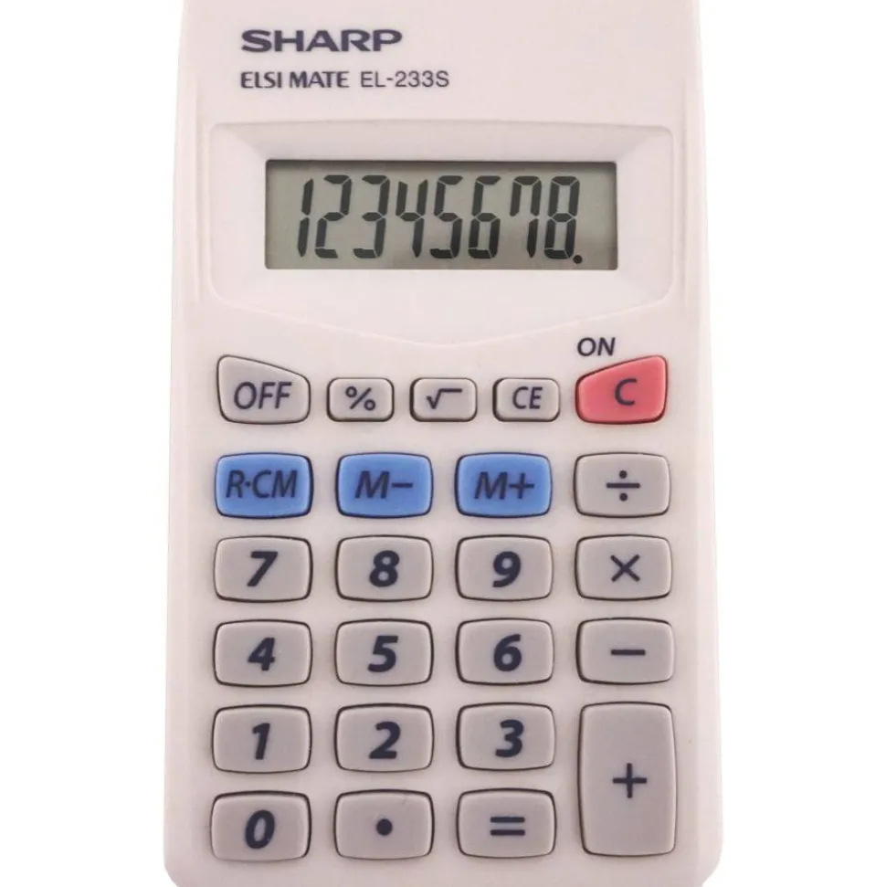 Sharp EL-233SB Handheld Basic Calculator