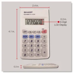 Sharp EL-233SB Handheld Basic Calculator